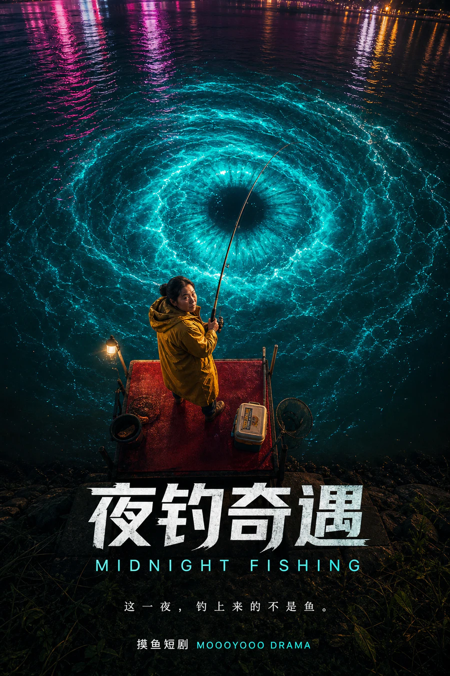 夜钓奇遇概念海报